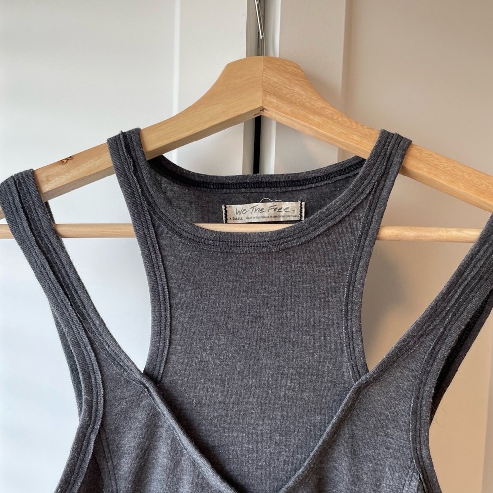 We The Free Charcoal Tank Top